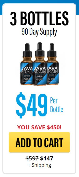 java brain 3bottle price
